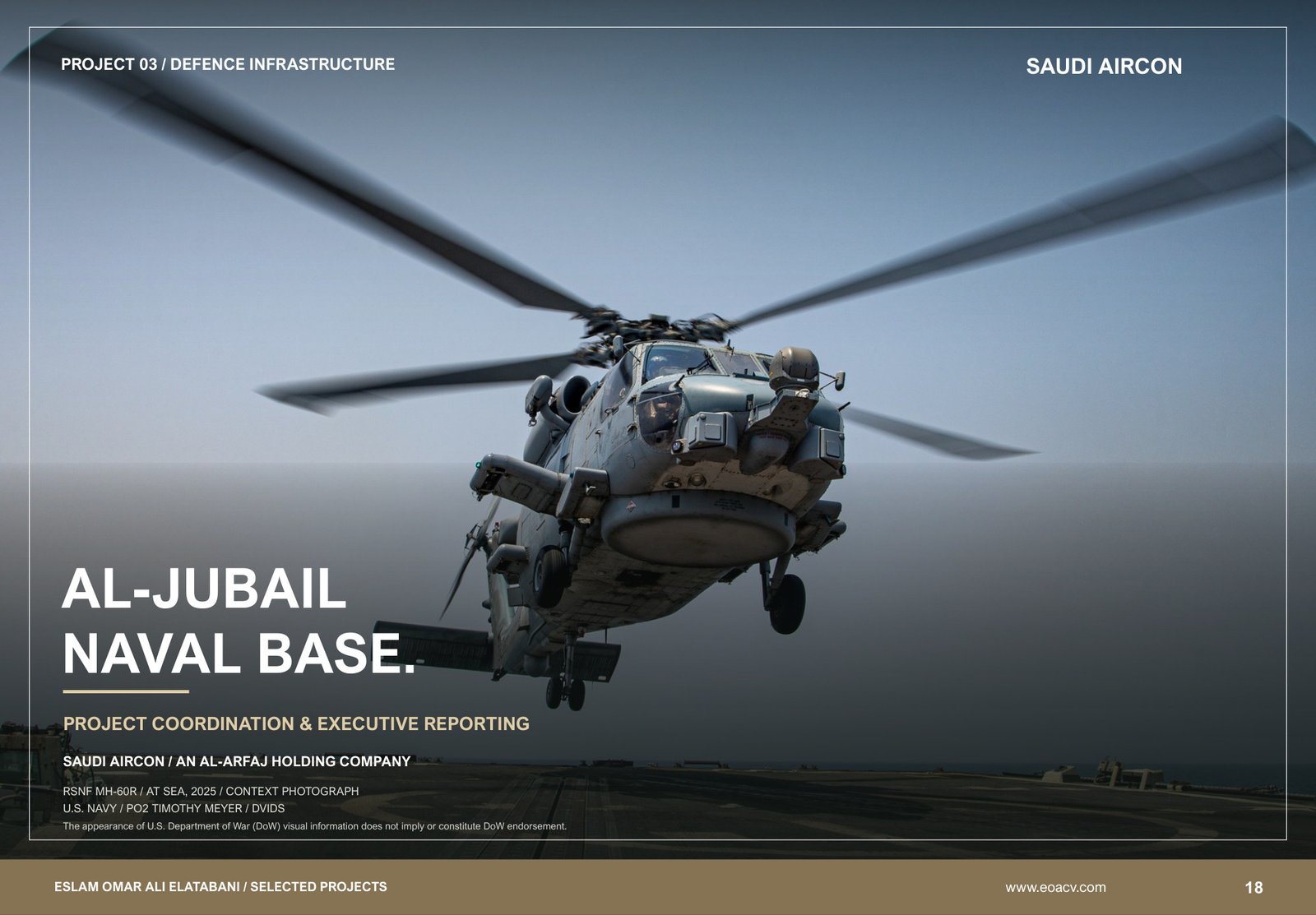PROJECT 03 / DEFENCE INFRASTRUCTURE · SAUDI AIRCON