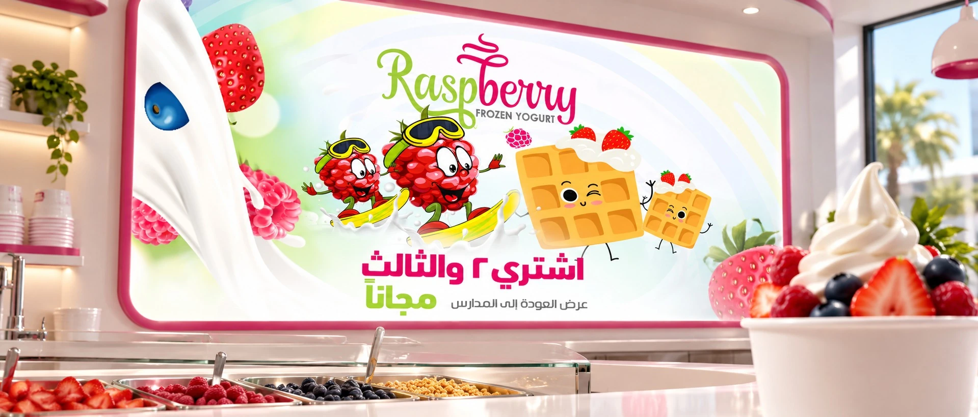 Raspberry Frozen Yogurt