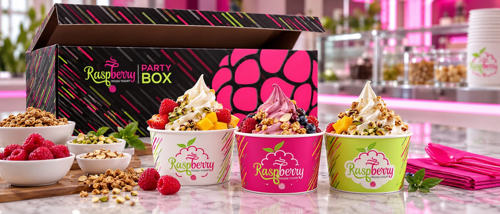 Raspberry Frozen Yogurt